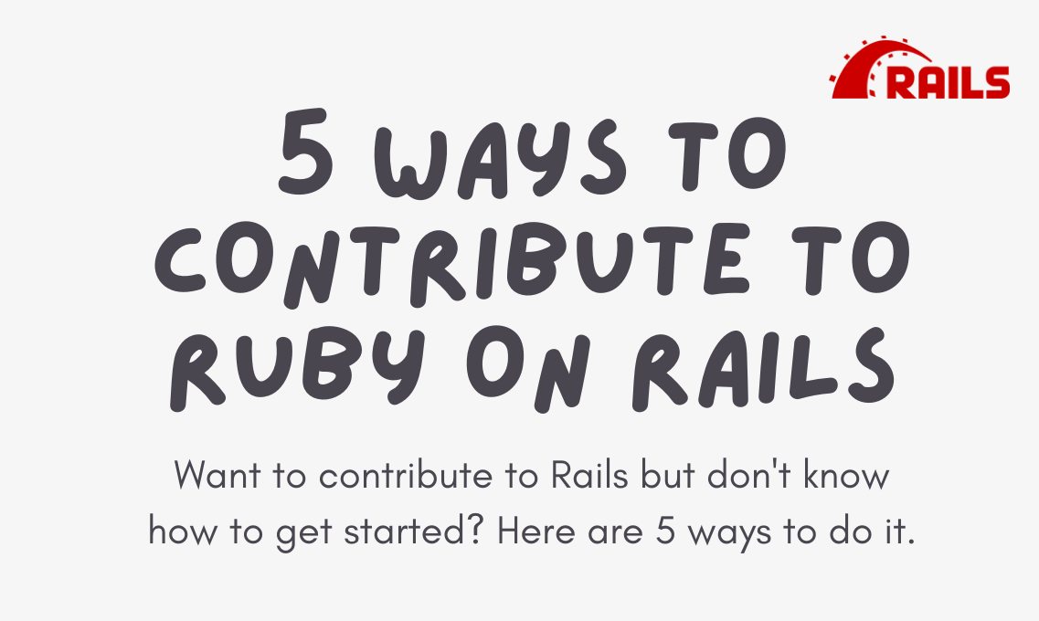 How to contribute to Ruby on Rails